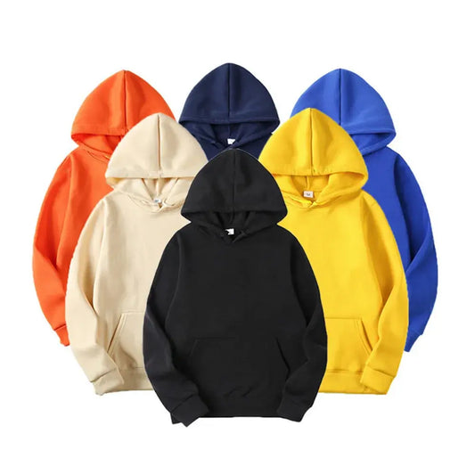 Casual Hoodies Pullovers Solid Colors